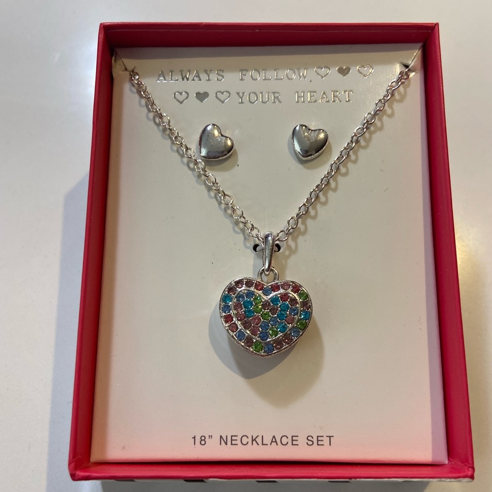 Heart Necklace Set